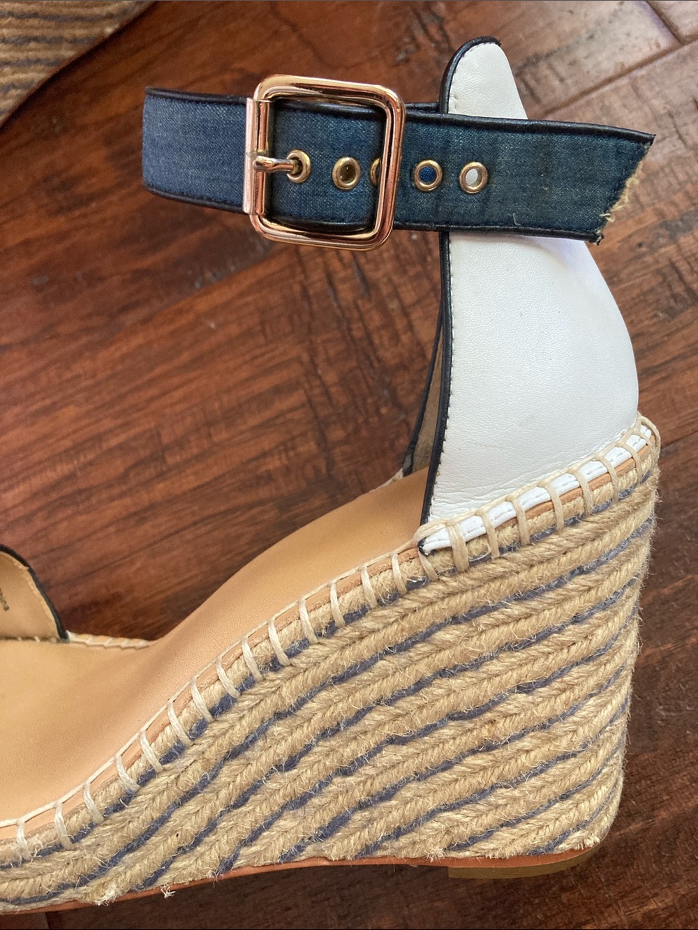 Cabi “Parker” Espadrille Wedge Sandals with Ankle Strap - Picture 2 of 15